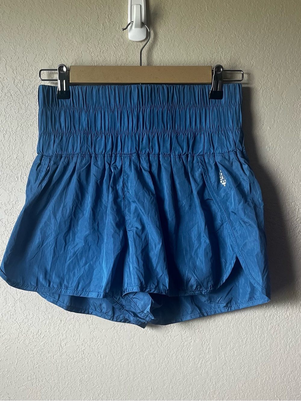 Free People Movement Blue Women's High-Waist Athletic Shorts
